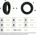 Tire 10x2.50-6.5 tubeless Ninebot F Series