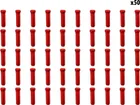 Red cable stops x50 pcs