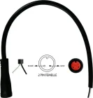 Waterproof 2-pin female connector