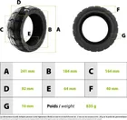 85/55-6.5 Tubeless Tire Urbanglide E-cross/Smartgyro Rockway