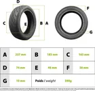 70/65-6.5 (255x70) Tubeless Reinforced Tire for Voltek V6/Moovway BW10