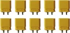 XT30 Male Solder Connectors - 10 pcs