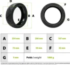70/60-7.5 tubeless puncture-proof tire Ninebot G3