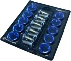 Deck washers 19 mm, pack of 10 with M6 bolts — 8 colours