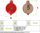 Semi-metallic brake pads for Xiaomi Mi4/Niu Kqi2 and Kqi3